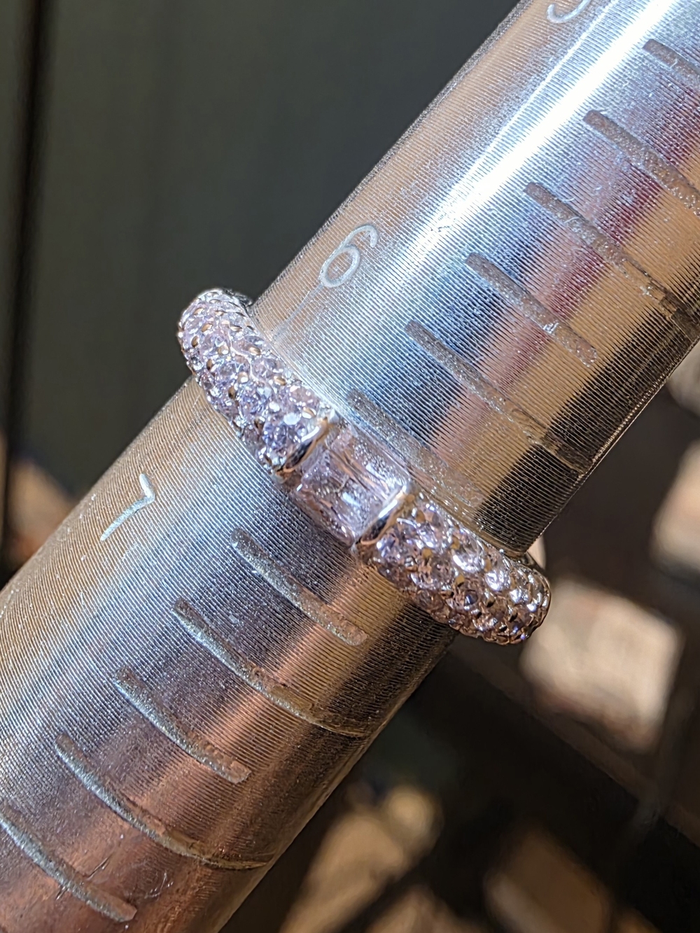 Sterling Club Rose Quartz CZ Ring